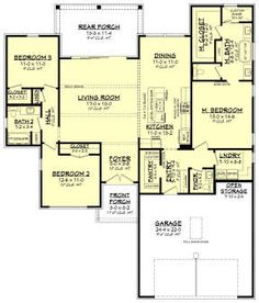 the floor plan for this house is very large and has lots of room to move around