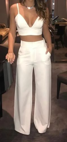 Fiesta Outfit, White Pants, Teen Fashion Outfits, Elegant Outfit, Cute Casual Outfits, Teen Fashion