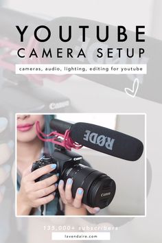 YouTube Camera SetupFilming SetupCamera GearYouTube EquipmentYouTuber Youtube Advice, Youtube Equipment, Youtube Camera, Starting Youtube, Vlogging Tips, Youtube Hacks, Dslr Photography Tips, Camera Setup