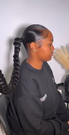 3d Ponytail, Sleek Ponytail, Baddie Outfits Casual, Black Girls Hairstyles, Baddie Outfits, Braid Styles, Bun Hairstyles, Last Minute, Hair Inspo