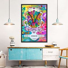 Colorful Gemini Wall Art is a beautiful addition to any decor style. Bring this stunning canvas print into your home to easily refresh your walls and elevate your decor. Gemini Artwork, Dean Russo, Wall Art Painting, Artwork Painting, Off Sale, Dean, Decor Styles, Elephant, Art Painting