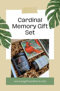 the cardinal memory gift set is packed in a box