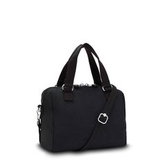 We're giving you multiple ways to carry this one! Take your pick from dual carry handles or a detachable crossbody strap. Open it up to reveal a roomy main compartment with handy zip and slip pockets. Handbag Black, Mini Shoulder Bag, Laptop Pocket, Nylon Bag, Black Handbags, Crossbody Strap, Handbag Accessories, Carry On, Adjustable Straps