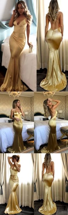 Sexy Backless Prom Dress, Yellow Mermaid Prom Dress, Halter Evening Dress,Custom Long Formal Gown on Storenvy Prom Dress Halter, Halter Evening Dress, Gold Prom Dresses, Prom Dresses Yellow, Long Formal Gowns, 파티 드레스, Backless Prom Dresses, Mermaid Prom Dresses, Prom Dresses Short