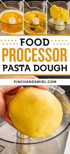 food processor pasta dough in a food processor with instructions to make it and how to use it