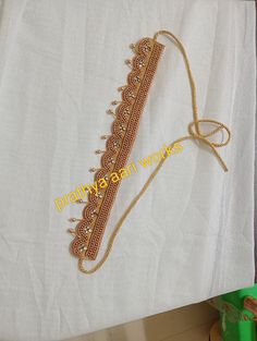 Hip Belt Designs Aari Work, Hip Belt Aari Work, Aari Hip Belt Design, Kuchu Designs, Aari Designs, Work Belt, Kids Gown, Hip Belt