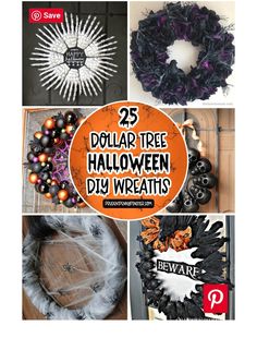 25 dollar tree halloween diy wreaths