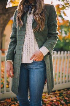 Gal Meets Glam, Tweed Coat, Madewell Sweater, Fall Coat, 가을 패션, Mode Inspiration