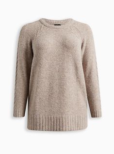 Torrid Vegan Cashmere Pullover Crewneck Sweater Plus Size 1 1X 14-16 #D92524 Item is brand new!  Auction Includes: one sweater  DESCRIPTION FIT Model is 5’9” wearing size 0. < referenced to model in pictures Measures 34" from shoulder (size 2). < referenced to model in pictures MATERIALS + CARE Vegan Cashmere fabric: A luxe, cashmere-like brushed fabric with a soft, cozy feel that’s never heavy. So easy to dress up or down.   Stretch level: Medium.  26% acrylic, 24% polyester, 33% recycled polyester, 14% nylon, 3% spandex.  Machine wash cold. Line dry.  Imported. Leggings And Combat Boots, Sweater Plus Size, Sweater Plus, Cashmere Fabric, Softest Sweater, Tunic Length, Tunic Sweater, Crewneck Sweater, Work Fashion