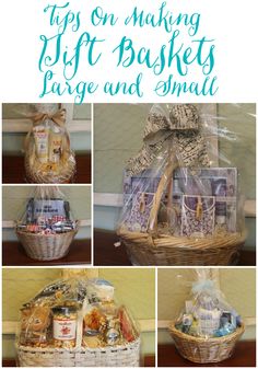 Miss Kopy Kat blog...how to make your own professional looking gift baskets any size. Basket Making Ideas, Making Gift Baskets, Homemade Gift Baskets, Auction Baskets