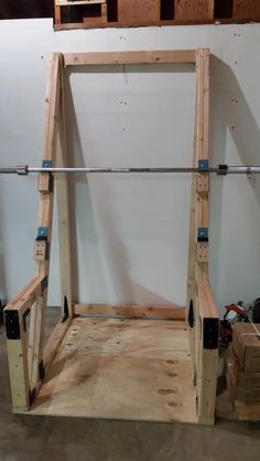 the frame is being built to fit into the wall