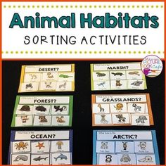 animal habitats sorting activities for kids