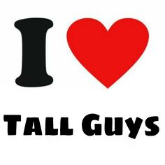 i love tall guys sticker