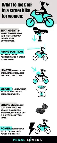 a poster with instructions on how to ride a bike in different directions and colors, including the