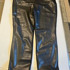 Calvin Klein Jeans Leather Women Pants/ Leggings. Size Xl Calvin Klein Chic Black Bottoms, Chic Black Calvin Klein Bottoms, Black Cotton Leggings, Calvin Klein Leggings, Teal Leggings, Velour Leggings, Boot Cut Leggings, Thermal Leggings, Ankle Length Leggings