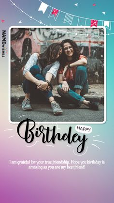 Birthday Status Ideas For Instagram, Birthday Status For Friend, Birthday Status For Best Friend, Best Friend Birthday Status, Happy Birthday Best Friend Insta Story, Birthday Wishes For A Friend Insta Story, Happy Birthday To Best Friend, Status For Best Friend, Birthday Message For Best Friend