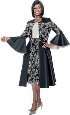 Terramina 7202 2 piece Jacket Dress Colors: Black Sizes: 8, 10, 12, 14, 16, 18, 20, 22, 24 Black Evening Sets For Spring, Elegant Stretch Sets For Winter, Black Jacket Dress For Spring Formal, Elegant Black Set For Fall, Elegant Black Sets For Fall, Black Long Sleeve Jacket Dress For Spring, Black Jacket Dress For Spring Evening, Elegant Black Fall Outfit Sets, Elegant Black Jacket Dress For Fall