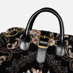 With a nod to the Victorian era, MCW’s freshly combines the classic and elegant design of the traditional carpet bag with a textural and tactile twist.The main body of the laptop bags are made with thick chenille carpets. The handles and belts are genuine leather with heavy cotton canvas lining. The laptop sleeve is made of thick padded cotton, and it is attached with elastic band and Velcro at top. On the other side of compartment there is a zipper pocket with leather window, and an organizer s Luxury Black Embroidered Shoulder Bag, Luxury Coach Satchel For Evening, Luxury Rectangular Backpack With Leather Handles, Elegant Rectangular Backpack With Detachable Handle, Luxury Rectangular Backpack With Detachable Handle, Elegant Rectangular Backpack With Leather Handles, Luxury Tapestry Satchel In Rectangular Shape, Luxury Rectangular Tapestry Satchel, Rectangular Weekender Bag With Adjustable Handle