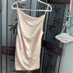 A Super Sexy Brocade Satin Mini Dress Lined With Invisible Back Zipper, Slit Sides, Spaghetti Straps. A Perfect Party Dress Hey Babe, Satin Mini Dress, Dress Medium, Perfect Party, Party Dress, Spaghetti, Satin, Mini Dress, Womens Dresses