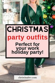 Embrace the season in style with Festive Fashion! 🎅✨ I’ve selected the must-have Christmas party outfits for 2024 that are sure to impress. From shimmering gowns to cosy yet chic ensembles, these looks are designed to keep you comfortable and stylish all night long. #ChristmasOutfits #HolidayFashion #FestiveAttire #WinterStyle #XmasLooks #PartyOutfits #CuteChristmas #DressUpSeason #SparkleAndShine #MerryAndBright #FestiveFashion #HolidayWardrobe #ChristmasParty #SeasonalStyle #FestiveDressing Christmas Party Dresses For Women, Holiday Jumpsuits For Women, 2024 Holiday Outfits, Semi Formal Party Outfits For Women, Work Christmas Party Outfit Classy, Christmas Party Outfits Fancy Classy