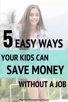 Teach your kids how to save money with these 5 simple tips #savemoney #managemoney #money #moneytips #kidsmoneytips #kidssavemoney Ways To Save Money Fast, Kids Saving Money, Life On A Budget, Save Money Fast, 5 Kids, Frugal Living Tips