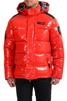 Red Hooded Puffer Jacket With Pockets, Red Puffer Jacket With Detachable Hood, Red Hooded Puffer Jacket With Detachable Hood, Red Urban Hooded Jacket With Double-lined Hood, Urban Red Hooded Jacket With Double-lined Hood, Red Padded Collar Outerwear For Streetwear, Red Outerwear With Padded Collar For Streetwear, Red Urban Hooded Jacket For Winter, Urban Red Hooded Outerwear