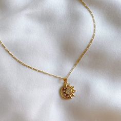 Evie Necklace Evie Necklace, Sun And Moon Pendant, Indie Jewelry, Necklaces Gold, Moon Pendant Necklace, Jewelry Lookbook, Eye Pendant, Evil Eye Pendant, Moon Jewelry