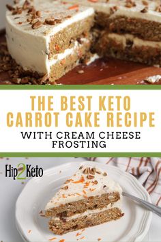 the best keto carrot cake recipe with cream cheese frosting