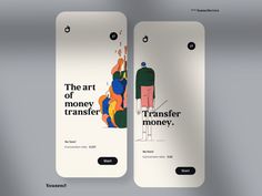 two bookmarks with the words'the art of money transfer money'on them