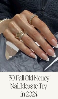 Cool Fall Nails Acrylic, Oldmoney Nails Idea, Almond Old Money Nails, Nails That Look Good Grown Out, Old Money French Nails, Feminine Nail Colors, Fall Nail Acrylic Ideas, Fall Nails Pale Skin