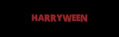 the logo for harry on a black background with red text that reads'harry '