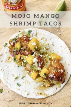 Mojo mango shrimp tacos Marinating Shrimp, Mango Shrimp Tacos, Easy Corn Salsa, Chipotle Corn Salsa, Sour Orange, Sweet Glaze, Tempura Batter, Marinated Shrimp