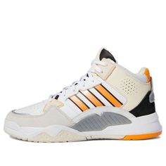 GZ6803 Adidas Neo, Casual Women, Athletic Shoes, Adidas, Orange, White, Sports Shoes