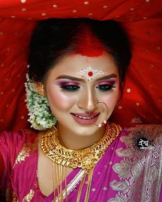 Chandan Design Bengali Bride, Bindi Designs, Bridal Indian, Bridal Trends