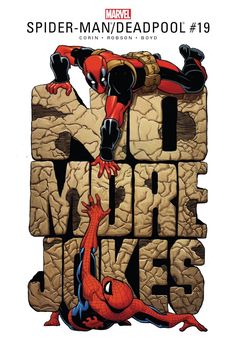 the cover to spider - man and deadpool's new york times comic book