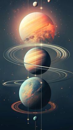 an image of planets in the sky