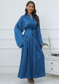 Abaya For Women, Yoga Wear Women, Women Kimono, Embroidered Robes, Cardigan Dress, Chic Blazer, Muslim Dress, Islamic Clothing, Womens Kimono