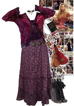 phoebe buffay outfits Outfit | ShopLook Sabrina Teenage Witch Outfits 90s, Whimsy Outfit, Kathryn Core, Whimsigothic Outfits, Whimsi Goth, Whimsigoth Outfits