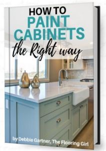 a kitchen with blue cabinets and white countertops that says how to paint cabinets so they last