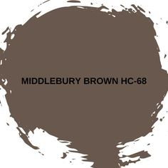 a brown color with the words middlebury brown