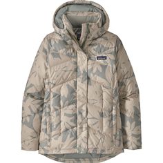 Whether we're exploring our hometown or venturing to a new city, we zip up the Patagonia Down With It Down Jacket to help us stay ready for anything. This jacket features a hip length, a removable hood, and 600-fill goose down for warmth and coverage in chilly weather. The recycled polyester shell is treated with Deluge DWR to shrug off precipitation, and is quilted with classic blocking that tapers and slims at the sides for a flattering silhouette. Front pockets zip to secure your cell phone Patagonia Outfit, Winter Gear, Patagonia Jacket, Casual Jackets, Chilly Weather, Patagonia Jackets, New City, Patagonia Womens, Down Coat