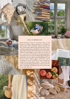 a collage of photos with an article about the story of fairy summer, written in english