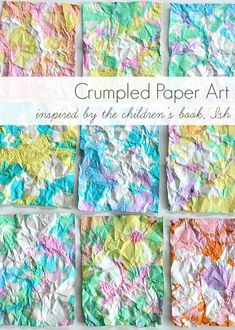 crumbled paper art inspired by the children's book, shrap