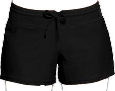 Black Swimwear With Built-in Shorts, Black Bottoms With Built-in Shorts For Pool, Sporty Black Swimwear With Built-in Shorts, Black Swim Trunks With Built-in Shorts For Beachwear, Casual Black Swimwear For Pool, Casual Black Swim Trunks For Beach Season, Black Beachwear Shorts For Pool, Black Short Swim Trunks For Workout, Black Short Athletic Shorts For Vacation