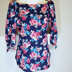 Nwt Status Grassley Off The Shoulder Floral Blouse. Features Keyhole Tied 3/4 Sleeves. Size M. Hem: 22" Bust: 19" Length: 25" Pink Floral Print Half Sleeve Blouse, Pink Half Sleeve Blouse With Floral Print, Floral Print Tops With 3/4 Sleeves For Day Out, Pink Floral Print Top With 3/4 Sleeves, Pink Floral Print Tops With 3/4 Sleeves, Pink 3/4 Sleeve Blouse For Brunch, Pink Blouse With 3/4 Sleeves For Brunch, Overlay Blouse, Boho Tunic Tops