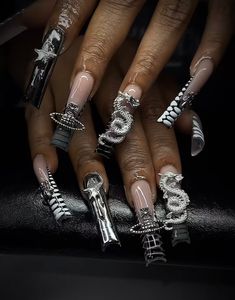 Dope Nail Designs, Acrylic Nails Coffin Pink, Bling Acrylic Nails