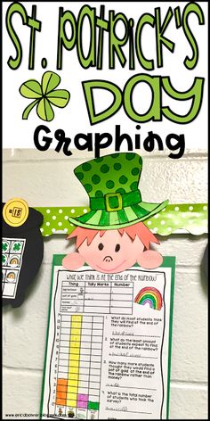 a st patrick's day graphing activity for kids