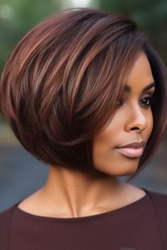 Modern Hairstyle Bob With Bangs Short Hairstyle Inspiration Short Hairstyle Women Dark Hair, Transformation Fashion, Hair Color Caramel, Short Brown Hair, Chin Length Hair, A Bob, Hair 2024, Short Hair Wigs, Haircuts For Medium Hair