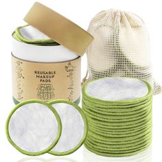 PRICES MAY VARY. Reusable Makeup Remover Pads: The package contains 28 high-quality bamboo faced reusable cotton rounds, which can gently and cleanly remove makeup from your face without harming your skin, making your skin feel very comfortable. Soft but sturdy materials can effectively clean your eyes, face, lips, neck, etc Natural Bamboo Cotton Poly Blend: This cotton pads for face is specially made for delicate skin. If you are worried that cheap disposable reusable cotton rounds will harm yo Reusable Makeup Remover Pads, Makeup Remover Pad, Cotton Rounds, Natural Sponge, Beeswax Food Wrap, Reusable Pad, Makeup Removal, Makeup Remover Pads, Cotton Swabs