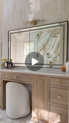 Master Bath Vanity With Makeup Area Bedroom Vanities, Vanity Below Window, Vanity Area In Bedroom Master Suite, Make Up Vanity In Bathroom, Built In Vanity In Bathroom, Makeup Vanity Area, Vanity Area In Bedroom